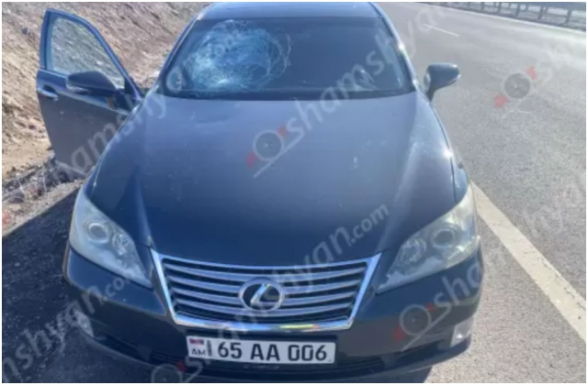 Շիրակում սառցաբեկորը կամրջից պոկվել և ընկել է ընթացող «Lexus»-ի վրա․ կա վիրավոր